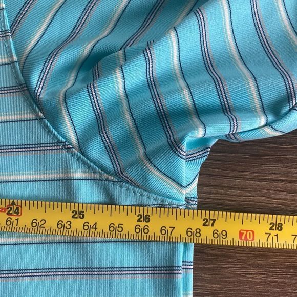 Bundle of 2 Greg Norman Golf Polos XXL Teal & White - Picture 7 of 14